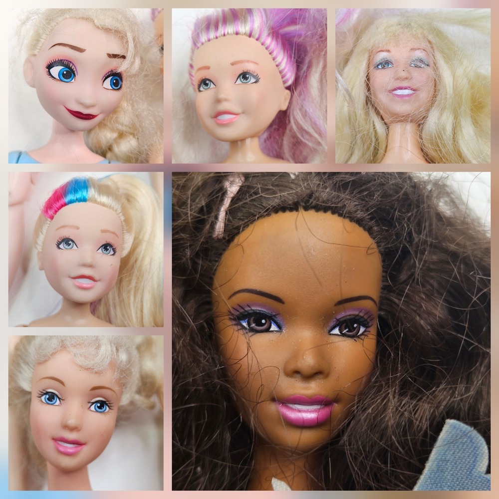 Disney Mattel Fashion Doll Lot Kids OS Multicolor Elsa Barbie Style Mixed Set